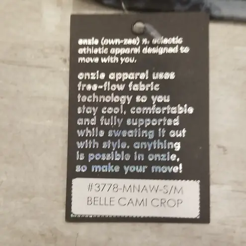 Onzie ππ Belle Cami Crop Top ~ Moonstone Acid Wash Tie-Dye S/M NWT