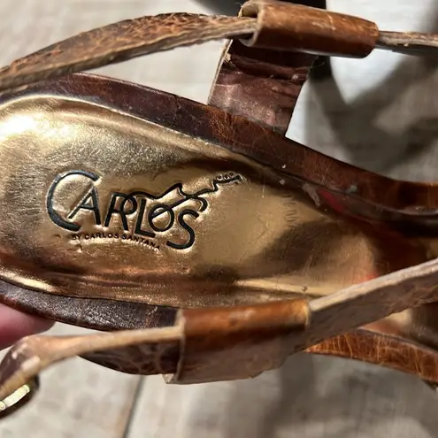 Carlos Santana Strappy Brown Heels! 🎉