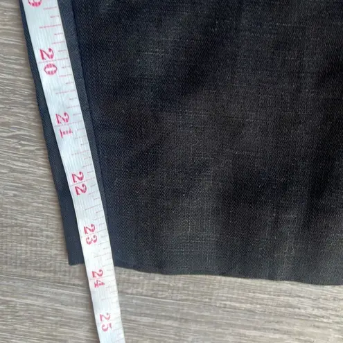 Isabel Marant Black Linen blend cropped pants