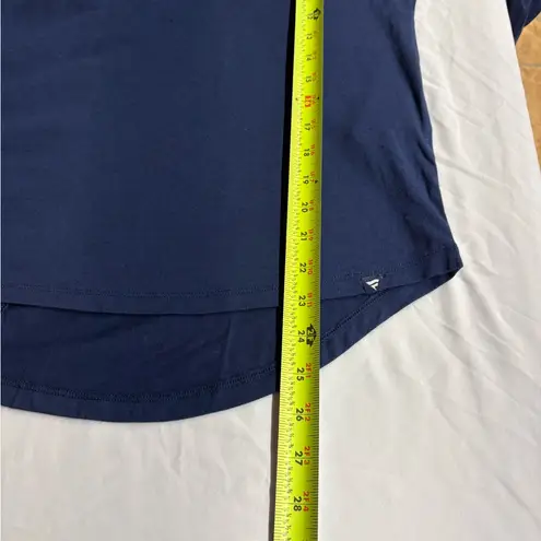 Fanatics Navy New York Yankees Core Boat Neck Long Sleeve T-Shirt wns M NWT