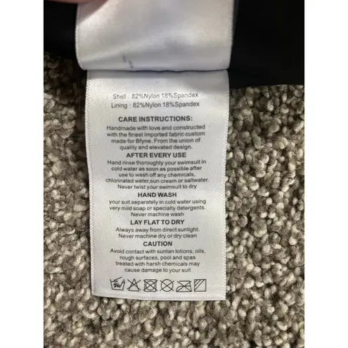 B Fyne Quinn One Piece Swimsuit – Sunset Print, Size Medium Orange