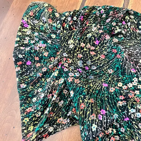 Anthropologie Akemi & Kin Sheer Floral Babydoll Dress Size XS