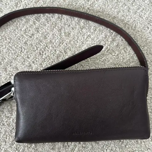 ALLSAINTS Convertible Leather Belt Bag Oxblood Red NWOT Size Small/Medium