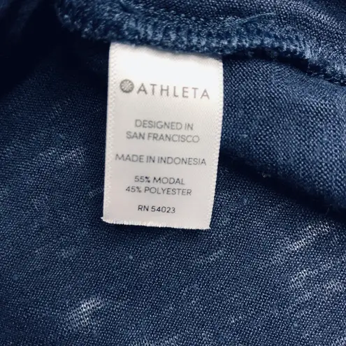 Athleta  Breezy Tank Cutout Navy Blue