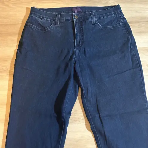 NYDJ Womens Jeans Size 10 Straight Leg Dark Wash Lift Tuck Technology Stretch - Image 3