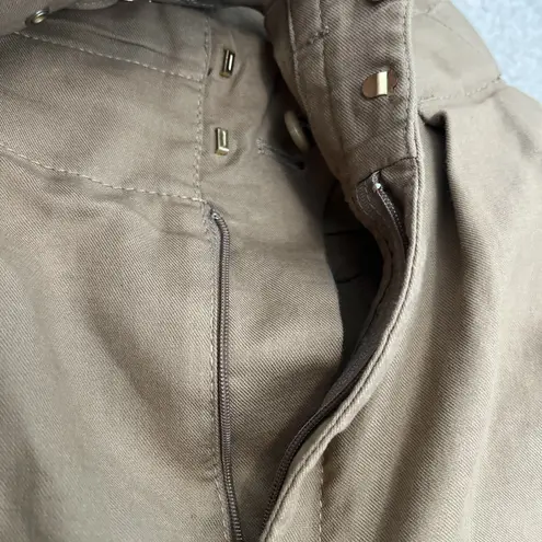 Banana Republic Banana Republich High Rise Khaki Paper Bag Waist Belted Cargo Pants Sz 8 Petite