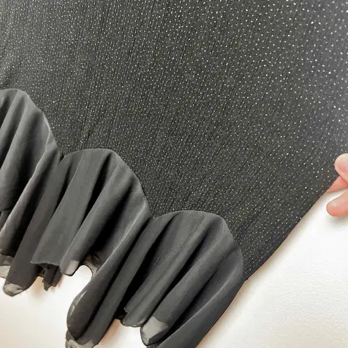 Jump Vintage Y2K Apparel Co Made in USA Black Sparkle Formal Dress Size 3/4