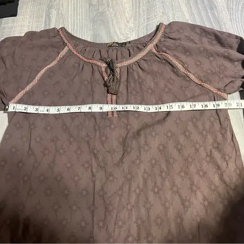 prAna Brown long Sleeve Thin T-Shirt Blouse; Large Women’s