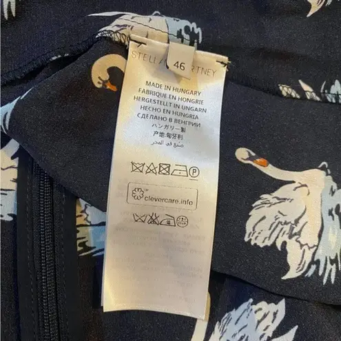 Stella McCartney Silk Swan Blouse IT 46