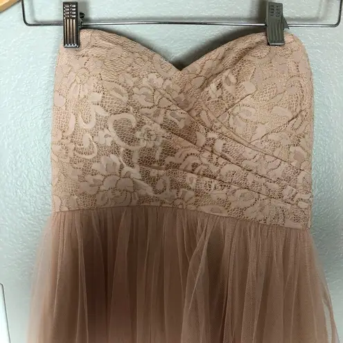 Jenny Yoo  Tulle Skirt Lace Bodice Strapless Dress - Image 2