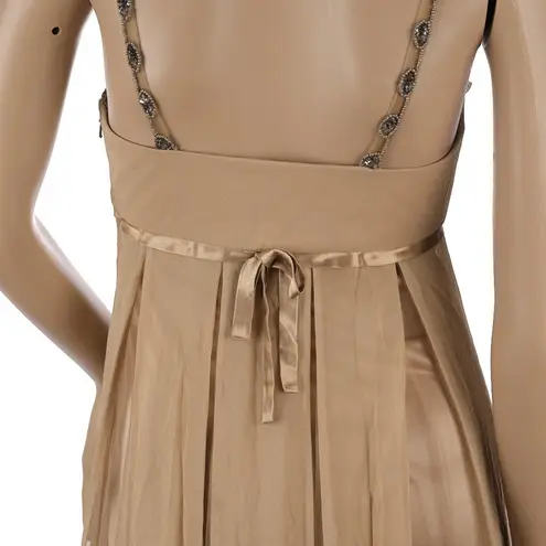 Sue Wong Vintage 90s Nocturne 100% Silk Beaded Dress Size 0