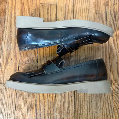 Paul Green Stacy Kiltie Penny Loafer bark brushed leather size 6.5 US 9