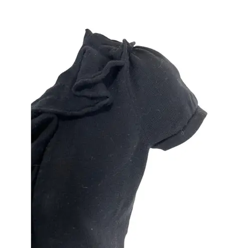 International Concepts INC Small Black Cardigan Open Front Short Sleeve 22d