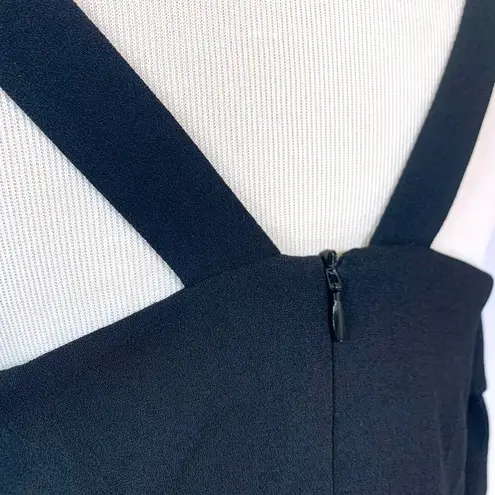 Tibi NEW Off the Shoulder Gold Button Long Sleeve Mini Dress Revolve Black 6