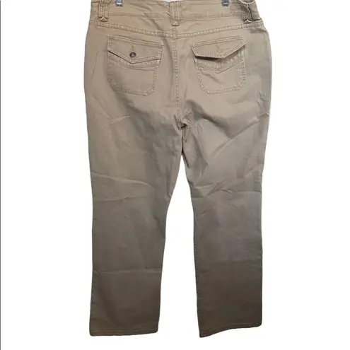 Gloria Vanderbilt  tan 16 wide leg jeans.