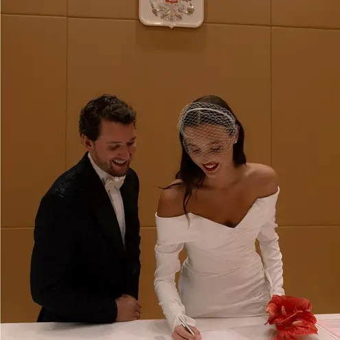 Plain Bridal Birdcage Veil White