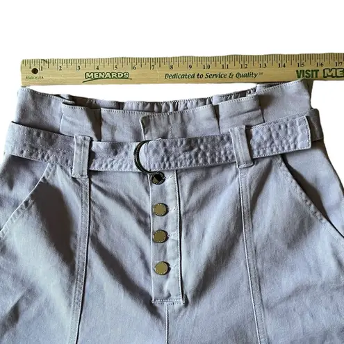 Ted Baker  High Waist‎ Paper Bag Tapered Leg Cargo Pants Lavender Size 32