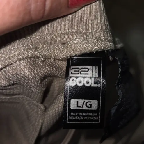 32 Degrees Heat 32 Degrees Cool Nwt Khaki Flat Front Pull On Pants Size Large