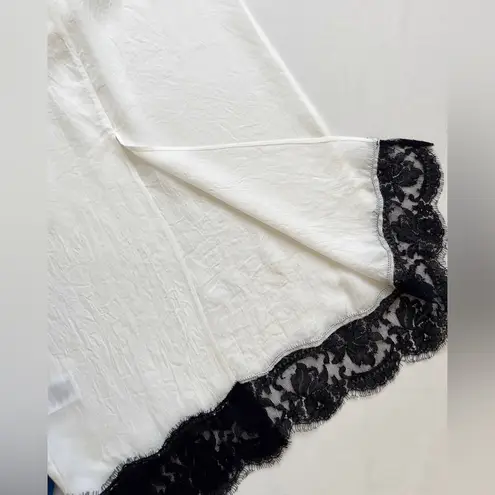 Tibi Lace Applique Slip Skirt size m