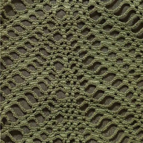 Berlook Army Green Crochet Halter Triangle Bikini Size M