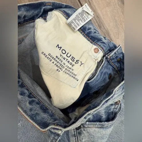 New! Moussy Vintage Humphreys High Waisted Tapered Jeans Size 24 $370 Blue