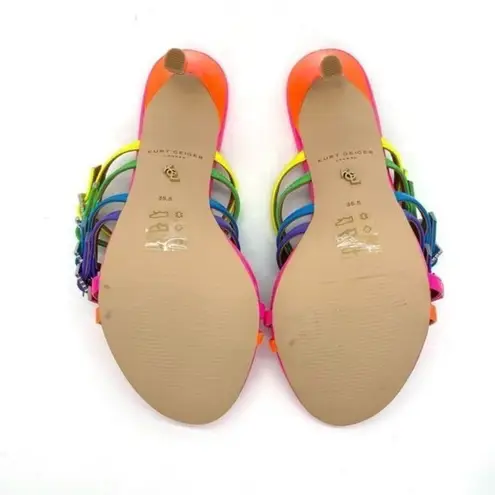 Kurt Geiger Pierra Mule Rainbow Heel Sandals Size 5.5