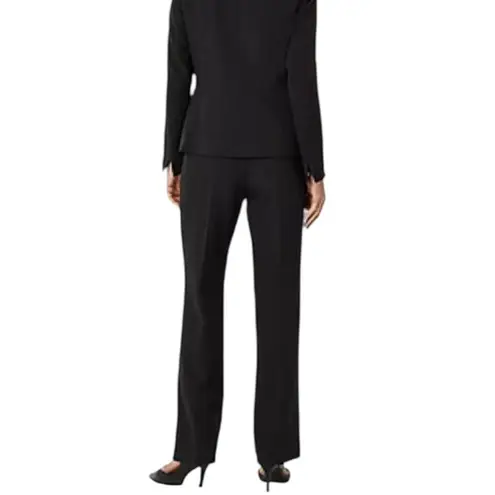 Le Suit Pants Womens 12 Black Lined Straight Leg Dress Work Career Office
