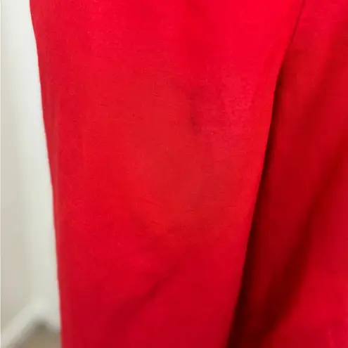 Red Carter Vibrant Red Jumpsuit with Wide-Leg Design Size XS. A48