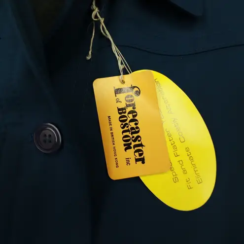 Forecaster of Boston Vintage Teal Blue Lined Over Coat size 9/10 NWT Deadstock