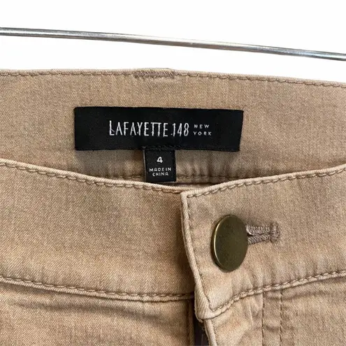 Lafayette 148  100% Cotton Brown Capri Pants Sz 4