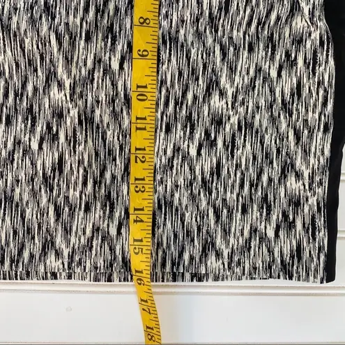 Sandro Cream & Black Silk Pencil Skirt Size 3