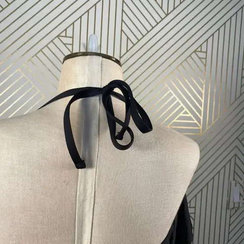 Becca Rebecca Virtue Black Flounce One Piece Swim