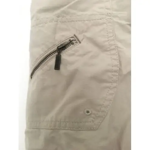 Eddie Bauer  Women's Casual Skirt Zip & Button Size 4 Khaki