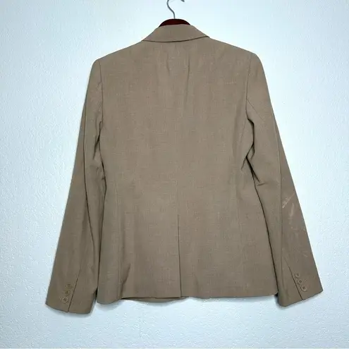 Jones Wear Vintage  Women's Tan 2-Button Front Long Sleeve Blazer size 4 Workwear