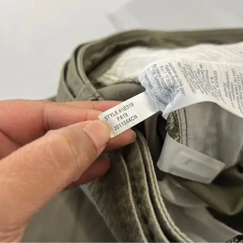 J.Crew  Womens High Rise Belted Military Pant Olive Green Utility Pockets 00