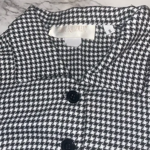 Equipment Black and White Houndstooth Vest Top