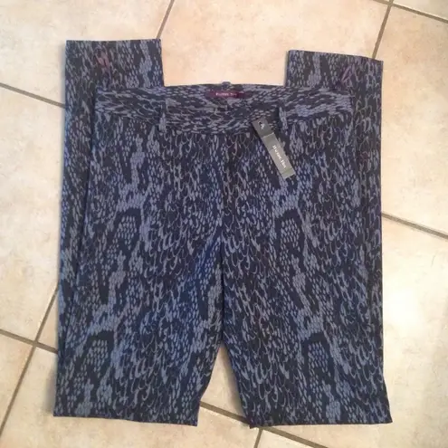 Rachel Roy jacquard navy straight pant