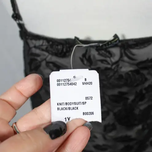 NWT Forever 21 Plus Size Black Lace Bodysuit – 1X, Sheer & Stretchy