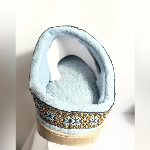 Isotoner Women’s Memory Foam Slippers Blue Fog XL 9.5-10 Indoor Outdoor Washable