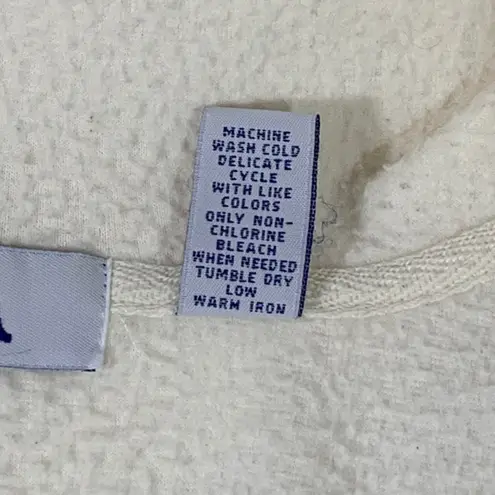 Q & A Womens Lightweight Athletic Hooded Jacket Full Zip Cream Size Small