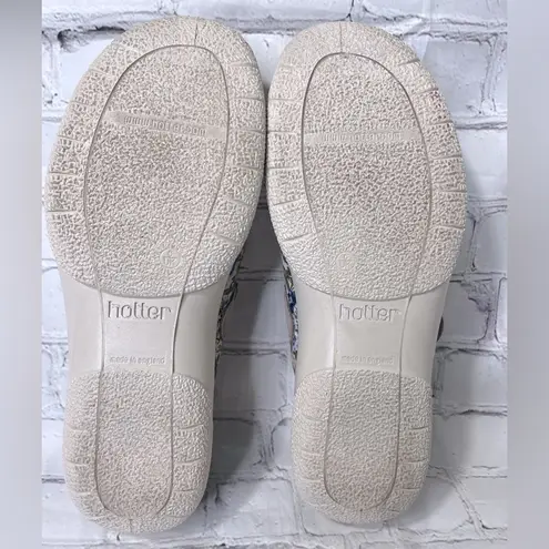 HOTTER (Comfort Concept) Women's "Shake" Mary Jane w Suede & Floral Fabric - Image 7