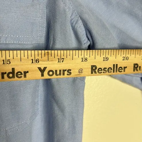 Soft Surroundings ladies Kerry jumpsuit linin blend button up cute soft size 10