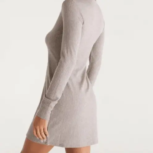 Z Supply Zeda Rib Sweater Button Up Dress