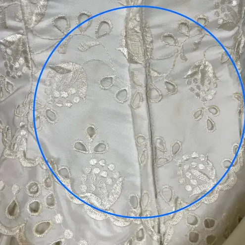 Vintage 1950s Wedding Dress House of Bianchi Southern Belle Basque Waist Bows White Size XS