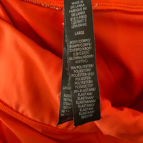 Savage X Fenty Sport Orange Biker Shorts Workout Women's size 12 / 14 Large