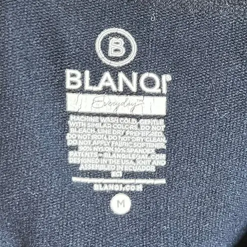 Blanqi Everyday Maternity Belly Support Crop Leggings Stretch Navy Blue Medium Size undefined