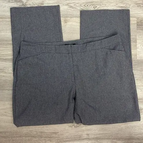 Apt. 9 Heather Gray Straight Leg Dress Pants Size 18WS