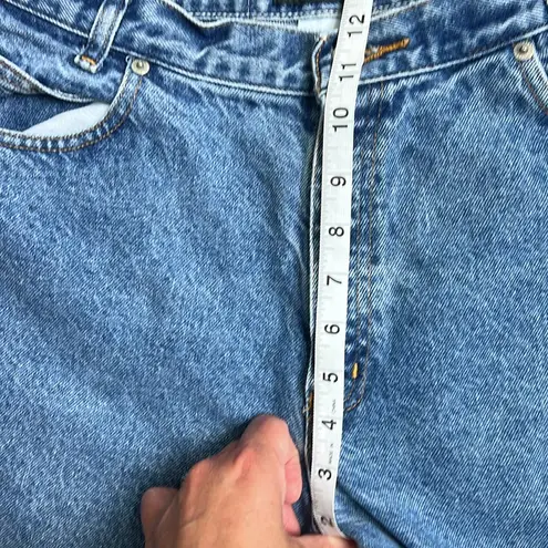 90s Memphis High Rise Tapered Leg Mom Jeans Size 12 Petite 💙 Blue