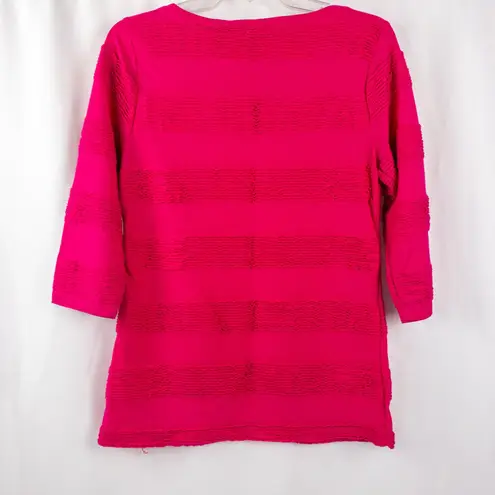 Joseph A Feminine Pink Ruffle Blouse Womens Small