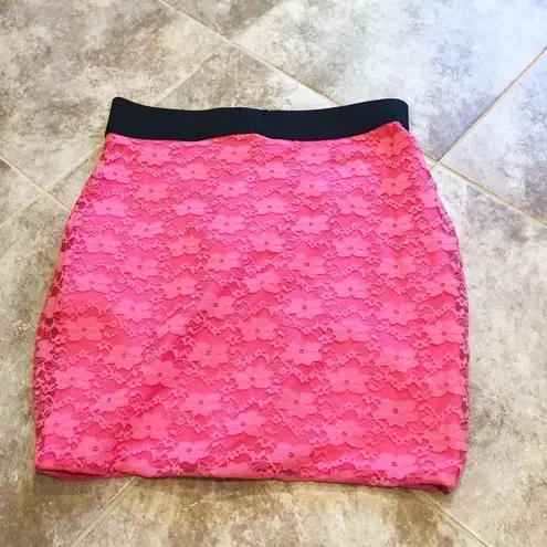 No Boundaries 🆕 Sexy floral lace stretch bodycon mini skirt